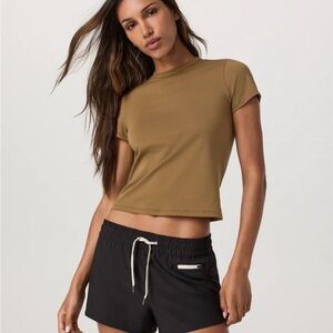 Vuori Women's Tan Short Sleeve Tee